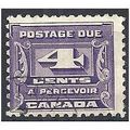 Canada 1933 D16 4c Violet Postage Due Very Fine...