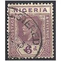 Nigeria 1925 SG25a 6d Dull & Bright Purple Fine...