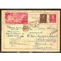 Romania Postal Card uprated to Hungary 1943 CEN...