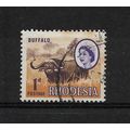 Rhodesia.SG374 1d African Buffalo.Fine Used.Aug21
