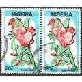 Nigeria. 20k Value. Tecoma Stans. Fine Used Pair