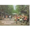 BARCELONA, Ramblas, Spain unused postcard vinta...