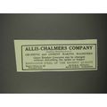 1913 Allis-Chalmers Company Ad