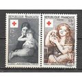 FRANCE N° 1006/7 YVERT OBLITERE ( USED )