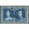 New Zealand 1937 2½d Prussian blue Coronation S...