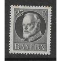 BAVARIA 1914 KING LUDWIG III 25pf GREY SG E183A...