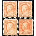 509, Mint FVF NH 9¢ Franklin Four Fresh Stamps ...