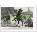 HORSE RACING IN THE STREET OF ROME, Book Illust...