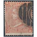 1873 SG94 4d Vermillion Plate 14 Filler Cut Per...