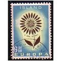 1964 Iceland 368 used - Europa 9.00kr