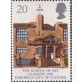 Great Britain 1990 Europa 20p Glasgow School Ar...