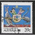 AUS 1988 39c 'LIVING TOGETHER - TOURISM' FINE U...