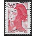 Mi 2401 A: 2 Fr. pale red Definitive Stamp: Lib...
