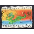 Christmas Island 2000 Year of the Dragon 45c Used