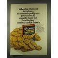 1977 Quaker Oatmeal Cookie Mix Ad