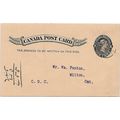 Canada #P13 v Postal Card USED Dark Paper 1897