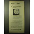 1960 Bell Telephone System Ad - There's a profit for you in good earnings for us