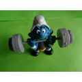 Weight lifter weight lifting smurf complete wit...