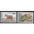 1987 Andorra (Fr) - Sc# 355-356 Mint NH - Natur...