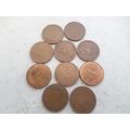 Latvia - 10 - 1 (one) santims coins - dated 2003