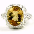 Citrine, 925 Sterling Silver Antique Style Fili...