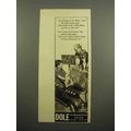 1940 Dole Pineapple Juice Ad - I'm Driving in f...