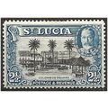 St Lucia 1935 SG117 2 1/2d Black & Blue Mounted...