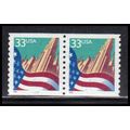 3280 33c U.S. Flag Over City Very Fine MNH CNP ...