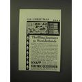 1930 Knapp Electric Questioner Game Ad - Wonder...