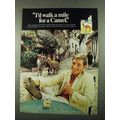 1969 Camel Cigarettes Ad - Walk a Mile For a Camel