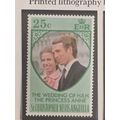 St Kitts 1973 Royal Wedding 25c Princess Anne U...