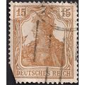 GERMANY, EMPIRE, Germania, light brown 1916, 15