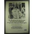 1974 IBM Much Ado About Nothing Ad - The Broadwy hit