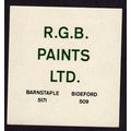 1964 unused RGB Paints, Bideford & Barnstaple w...