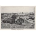 Summit Of Golgotha Israel Jerusalem Antique Pos...