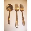 1938 PLYMOUTH SILVERPLATE SERVING FORK JEWEL PA...