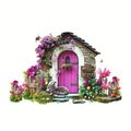 3D Fairy Garden Vinyl Skirting Board/Wall Decal...