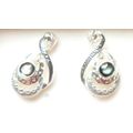 Mono Tones Affinity Drop Earrings Silver Plated...