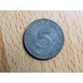 1941d 5 Pfennig Germany Third Reich Coin