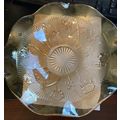 VINTAGE JEANNETTE GLASS IRIS HERRINGBONE MARIGO...