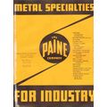 paine company 1938 metal specialties industry h...