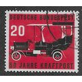 GER 1955 10pf '50TH DEATH ANN OF POSTAL VEHICLE...