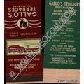 CT Newington Matchcover Gallo's Terraces Restau...