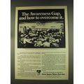 1976 Dow Jones News Service Ad - Awareness Gap