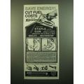 1980 Arrow T-50 Staple Gun Ad - Save Energy! Cu...