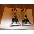 CANDLE HOLDERS CERAMIC FARM YARD THEME (10/01) # #