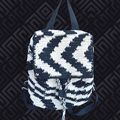 Wild Fable Black and White Chevron Knit Small B...