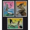 Mauritania Ibis Storks Eagles Birds 3v 1976 MNH...