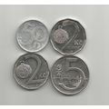 Czech Republic coins x4