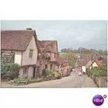 Kersey, Suffolk village old car 1960s Plastichr...